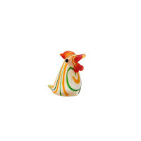 Cuentas de Vidrio de Gallo Adorno de Escritorio Colorido Estatua de Gallina Pequeña - details 8