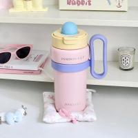 Taza térmica de doble bebida de 900ml, taza con pajita de gran capacidad de acero inoxidable, cómoda Taza Termo portátil que mantiene el frío y el calor - details 11