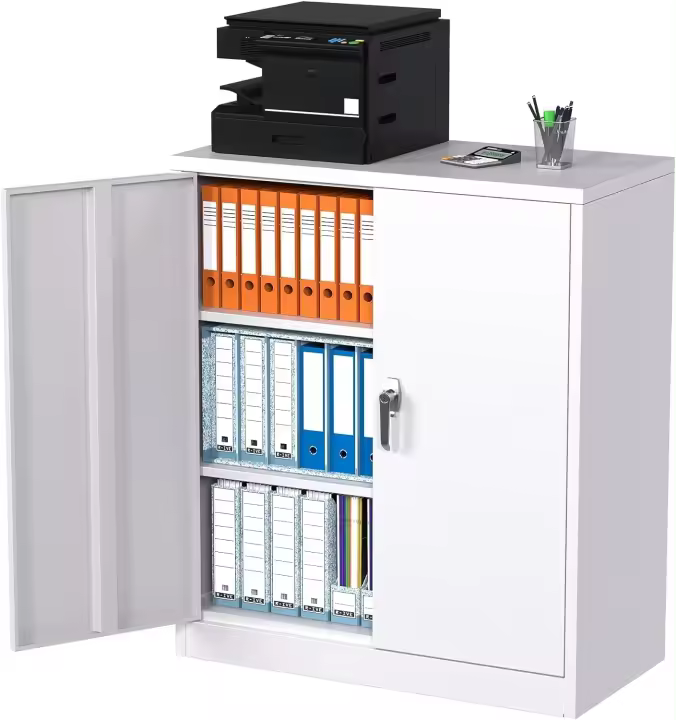 Archivo Profesional de Metal de Alto Calibre 180 cm, 2 Puertas, 4 Estantes Ajustables - 1