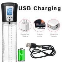 Bomba de vacío eléctrica para agrandar el pene, 4 fuerzas de succión, bomba de extensión de agrandamiento del pene de alto vacío automática recargable, juguetes para parejas masculinas - details 6