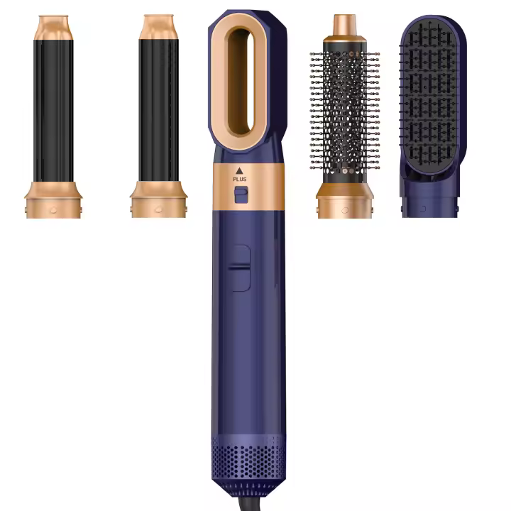 Cepillo secador de pelo, 5 accesorios para cabellos lisos y luminosos, ondas suaves o rizos marchos - 1