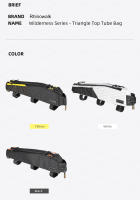 Rhinowalk-bolsa grande para tubo superior de bicicleta, paquete de bicicleta Extra largo resistente al agua para MTB y bicicleta de carretera con longitud de marco de 18 pulgadas o más - details 2