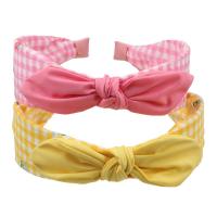 Adorno para el cabello para niños, accesorios para el cabello, diadema con lazo, diadema a cuadros, tocado con lazo - details 6
