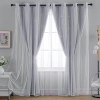 Cortinas de dormitorio opacas aislantes de doble capa con gafas de protección UV, 1 pieza - details 6