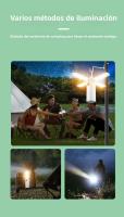 Luz de Campamento Plegable Multifunción con Indicador de Carga: 4 Hojas, Fuente de Poder Inalámbrica y Iluminación Antiestrabismo para Aventuras al Aire Libre - details 11