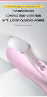Sile-varilla de vibración de cabeza de ciervo de doble vibración para adultos, productos sexuales para mujeres, dispositivo de masturbación divertido para enchufar en la habitación - details 2
