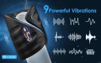 Leten HESEKS masturbador masculino vibrador de entrenamiento con Control de aplicación juguete sexual para hombres masajeador Sexual anillo glande entrenador 18 - details 1