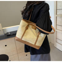 Bolso Grande de Paja Tejido Bolso de Playa de Vacaciones Casual para Mujeres - details 9