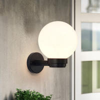 Luz de pared para interiores y exteriores con sombra de globo acrílico blanco o transparente para entrada, porche, Patio, Exterior, Base E27, linterna de pared - details 0