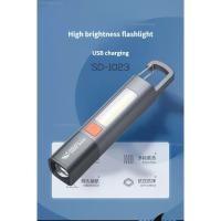 Linterna LED Portátil de Alta Potencia Xiaomi Recargable, Luz Fuerte, Enfoque Variable con Reflector, Luces Laterales, Lámpara LED Recargable por USB de Alcance Largo - details 0