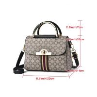 Mochila de Lujo Leten con Patrón Geométrico Paisley Bolso de Mano Elegante y Versátil - details 4