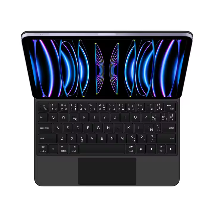 AJIUYU-Teclado mágico Español para iPad Pro, 11 pulgadas, 12,9 pulgadas, 6, 5, 4, 3, 2, 1, 2018-2022, Air 5, 4, 10,9, Tableta inteligente - 1