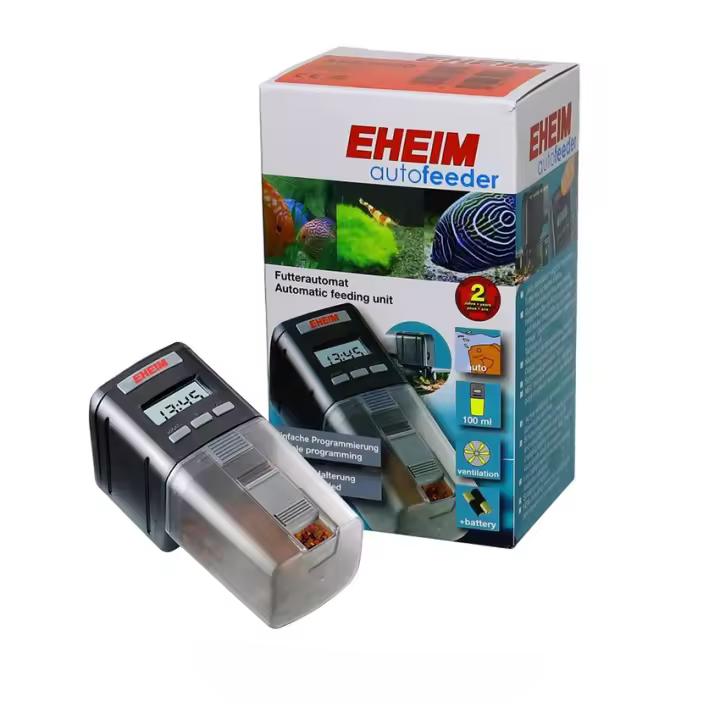 EHEIM Dispensador automático de alimentos para peceras, tanque de acuario, temporizador programable con pilas para todos los días - 1