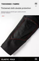 Chaqueta de Moto Transpirable VEMAR Anti-caída, Resistente al Desgaste, Tejido Reflectante con Almohadillas Protectoras CE Cierre de Cremallera Estilo Redondo Tallas S-4XL - details 6
