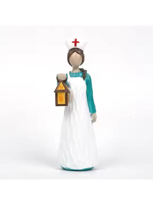 Figuritas pintadas a mano, esculturas y decoraciones europeas y americanas, regalos para el hogar, aniversario de Acción de Gracias de Navidad - 1