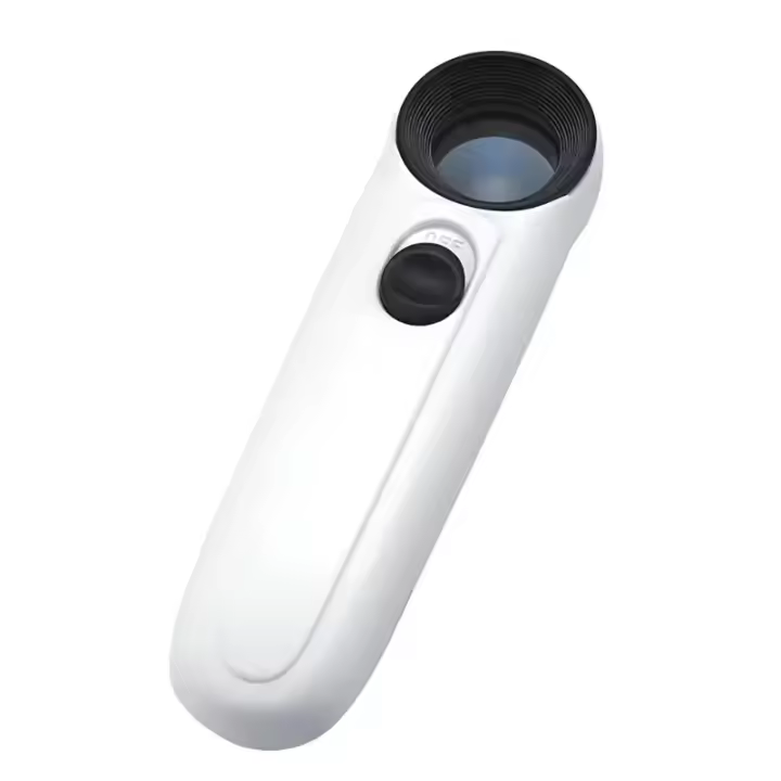 Portátil con luz L, lupa de bolsillo, lupa iluminada portátil para inspección de joyas, 40X - 1