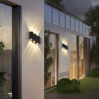 Luz de pared trapezoidal LED minimalista IP65 pasillo exterior impermeable - details 1
