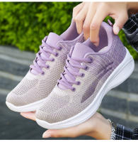 Zapatos de running mujeres 2024 casual suela suave zapatillas transpirables zapatos individuales fly weave mesh top zapatos venta al por mayo - details 1