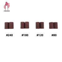 50 Uds Bandas de Lijado para Taladro de Uñas Acrílicas Desechables Gel Marrón Manicura y Pedicura con Vástago Plata - details 5