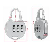 Protector de código de combinación para diario, candado de Metal para maleta de viaje, herramienta de seguridad para equipaje, candado con contraseña, de 3 dígitos Dial, 1 piezas - details 10