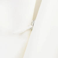 TRAFZA-minivestido ajustado sin mangas para mujer, moda de verano, blanco, cuello medio alto, cremallera, estilo de vacaciones, vestidos con espalda descubierta - details 9