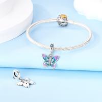 -Colgante de mariposa mágica para mujer, abalorio de plata 925, compatible con Pulsera Original, regalo de joyería fina - details 3