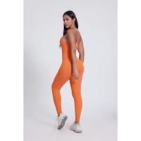 Traje de yoga sin costuras para mujer Mono de cuerpo completo Medias de fitness con espalda cruzada abierta - details 13