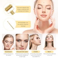 Beauty Derma-Rodillo profesional para el crecimiento del cabello y la barba, rodillo de masaje con microagujas de Metal dorado para hombres y mujeres - details 5