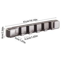 Gancho plegable con ventosa de 5 ganchos, perchas para bata y abrigos resistentes sin rastro, gancho de almacenamiento de artículos diversos reutilizable sin perforar - details 0