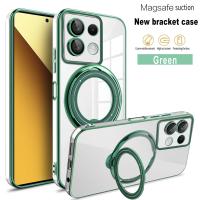 Funda de TPU suave transparente pura para Xiaomi Redmi Note 13, 12, 11, Mi 14 Pro, 11T, 12T, 13T, soporte MagSafe, cubierta de electroplaca ligera - details 9