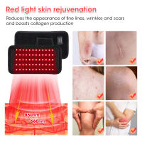 Almohadilla de terapia de luz roja infrarroja, 660nm, 850nm, reparación de heridas, alivio del dolor de espalda, envoltura adelgazante corporal, cinturón, cintura, hombro, máquina calentada - details 4
