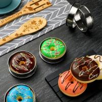 Anillos de tarta para Muffin de acero inoxidable, para hacer alimentos, pastel de frutas, galletas, anillo de tarta doble enrollado, accesorio de cocina de 8/9/10cm, 1 Uds. - details 4