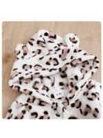 Ropa De Bebé Unisex Estampado De Leopardo Y Flannel Para Otoño E Invierno Con Cuello Alto Y Cierre Simple Talla 0-18 Meses - details 3