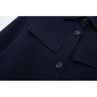 BUNO- cazadora lisa a la moda para mujer, abrigo con bolsillos, cuello en V, manga larga con una hilera de botones, trajes elegantes para mujer - details 9