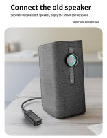 Receptor y transmisor de Audio con Bluetooth 5,3, soporte auxiliar de 3,5 MM, reproducción de tarjeta TF, micrófono, Clip de cuello, Adaptador inalámbrico para coche, avión, TV y PC - details 7