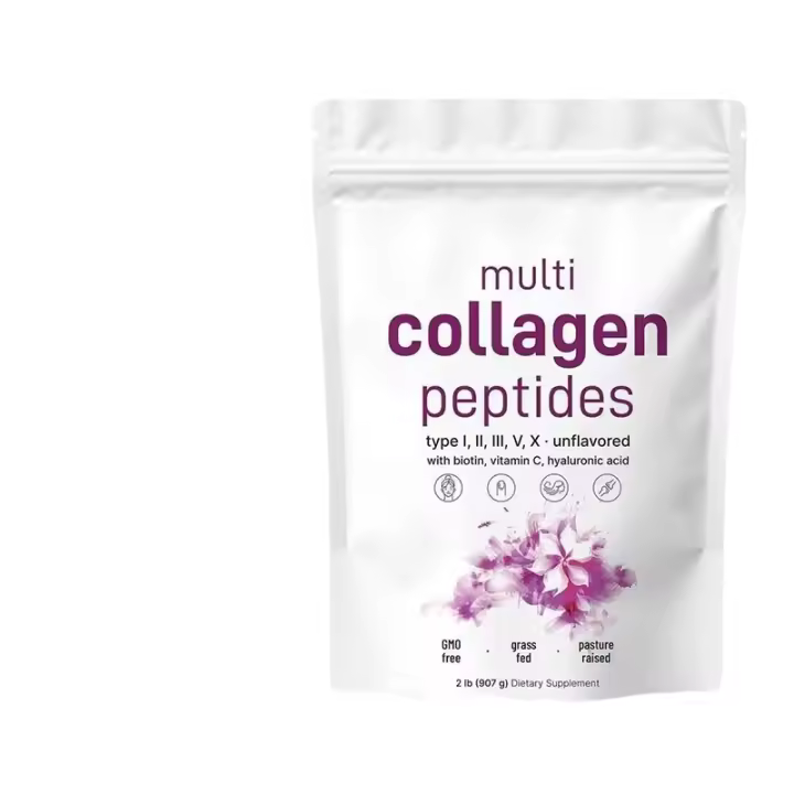 Varios polvos de péptidos de colágeno empaquetados en bolsas. - 1