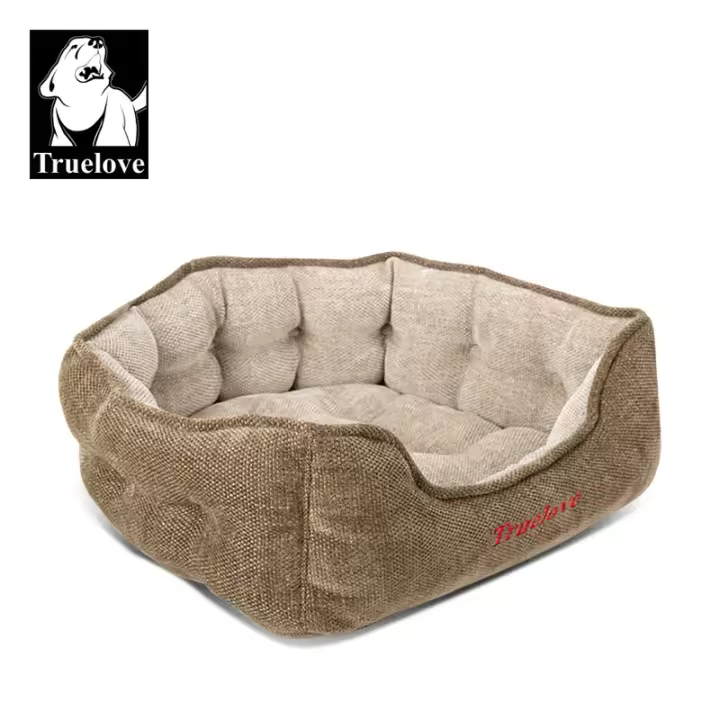 Truelove-cama supersuave para perro y gato, alfombrilla de felpa para casa, cojín redondo para exteriores, accesorios para dormir, TLR1901 - 1