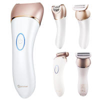 Maquinilla de afeitar eléctrica impermeable para mujer, eliminador de vello de piel para axila, depilación de piernas - details 3