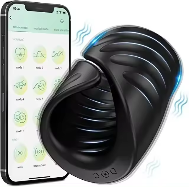 Masturbador masculino vibrador de entrenamiento con Control por aplicación, juguete Sexual para hombres, masajeador Sexual, anillo glande, entrenador, 18 + - 1