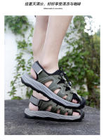 Sandalias de Cuero de Vaca Casuales de Gran Tamaño Zapatos de Playa de Verano para Hombres - details 14