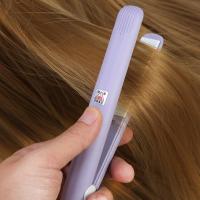 Plancha alisadora de pelo 2 en 1, plancha eléctrica de cerámica, Mini herramientas de estilismo para alisar la barba antiestática - details 17