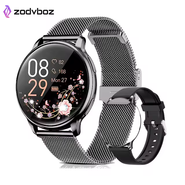 Reloj inteligente con Bluetooth para hombre y mujer, pulsera con Dial personalizado, control del ritmo cardíaco, llamadas, para Android e IOS, 2023 - 1