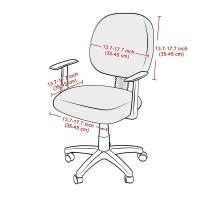 Cubiertas de Silla de Oficina de Vellón Polar 2pcs Protectores de Asiento de Juego Rotativo Antinuevo Cubiertas de Poufs de Muebles y Organización - details 0