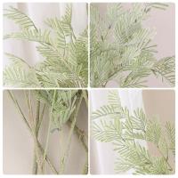 Decoración de jarrón DIY, rama de Mimosa Artificial de 75cm, planta de Mimosa de simulación hecha a mano de lujo, elegante tienda de flores falsas, decoración de Hotel - details 2