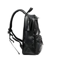 Mochila de viaje de cuero PU para hombre, morral escolar de negocios de color sólido, a la moda, novedad de 2022 - details 7