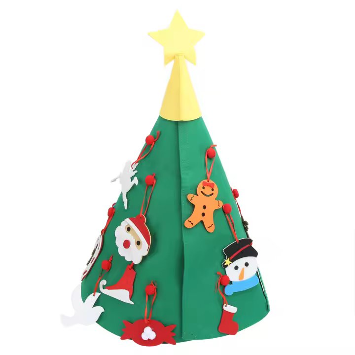 Preciosa fiesta en casa, feliz colgante, decoración de sombrero de Navidad, adorno artesanal - 1