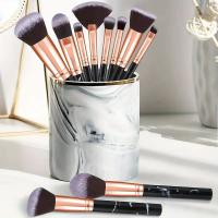 10 Pcs Pinceles De Maquillaje Premium Sintéticos Diseñados Para Fundamento Blending Polvo Rouge Correctores Sombras De Ojos - details 6