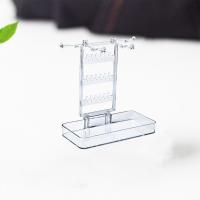 Estante de joyería de escritorio transparente con Base, soporte organizador para collares colgantes, bandeja de almacenamiento desmontable creativa - details 10