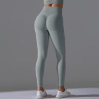 Pantalones de mujer, leggings, glúteos melocotón, pantalones de yoga desnudos de cintura alta - details 62