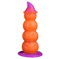 Consolador de silicona suave con cabeza de calabaza para hombres y mujeres, masajeador de próstata, expansor de tapón anal, herramienta sexual, juguete sexual, Navidad, 18 - details 7